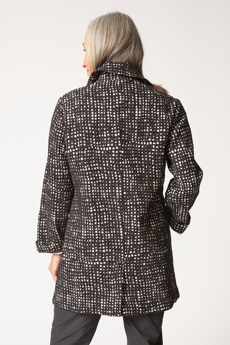 Autumn Check Paris Car Coat