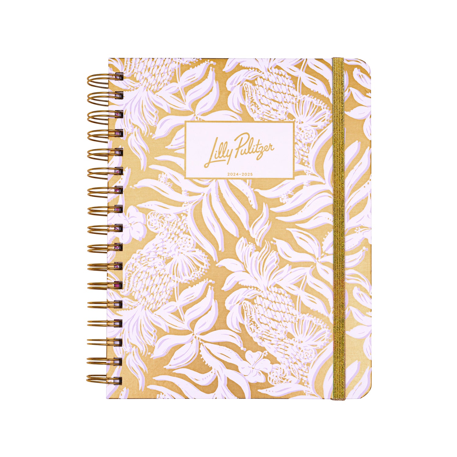 Lilly Pulitzer | Large- Agenda Gold Metalic Bon Vivants