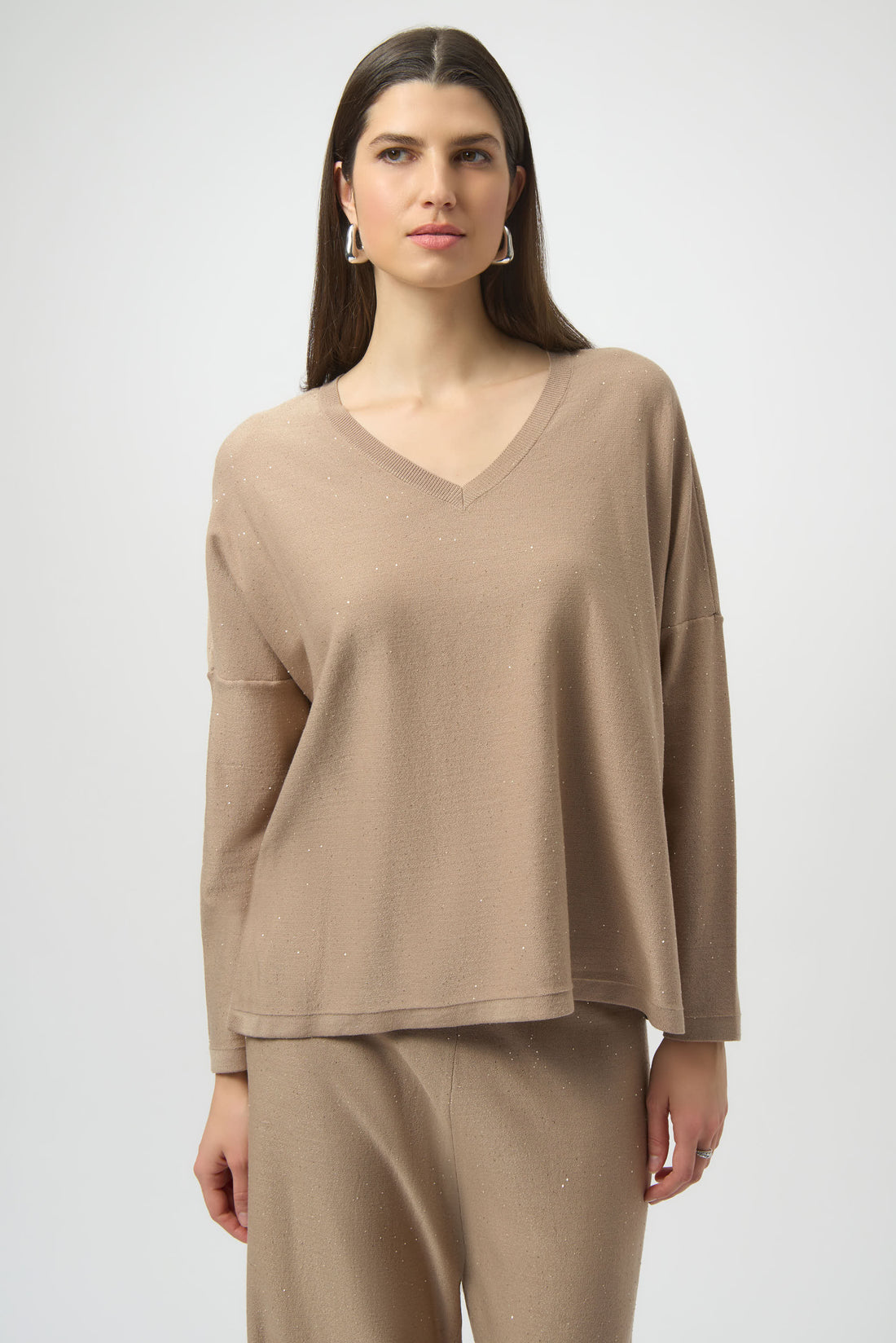 Joseph Ribkoff | Sequined Knit Boxy Top
