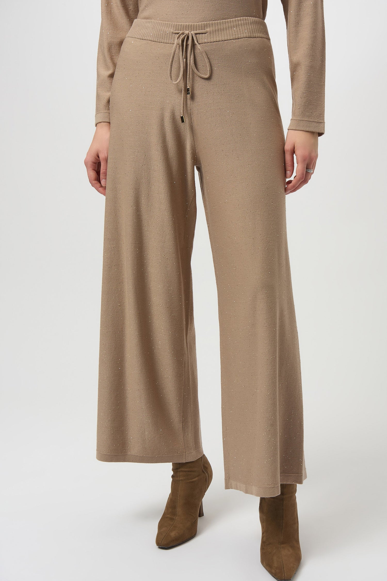 Joseph Ribkoff | Sequined Knit Culotte Pants