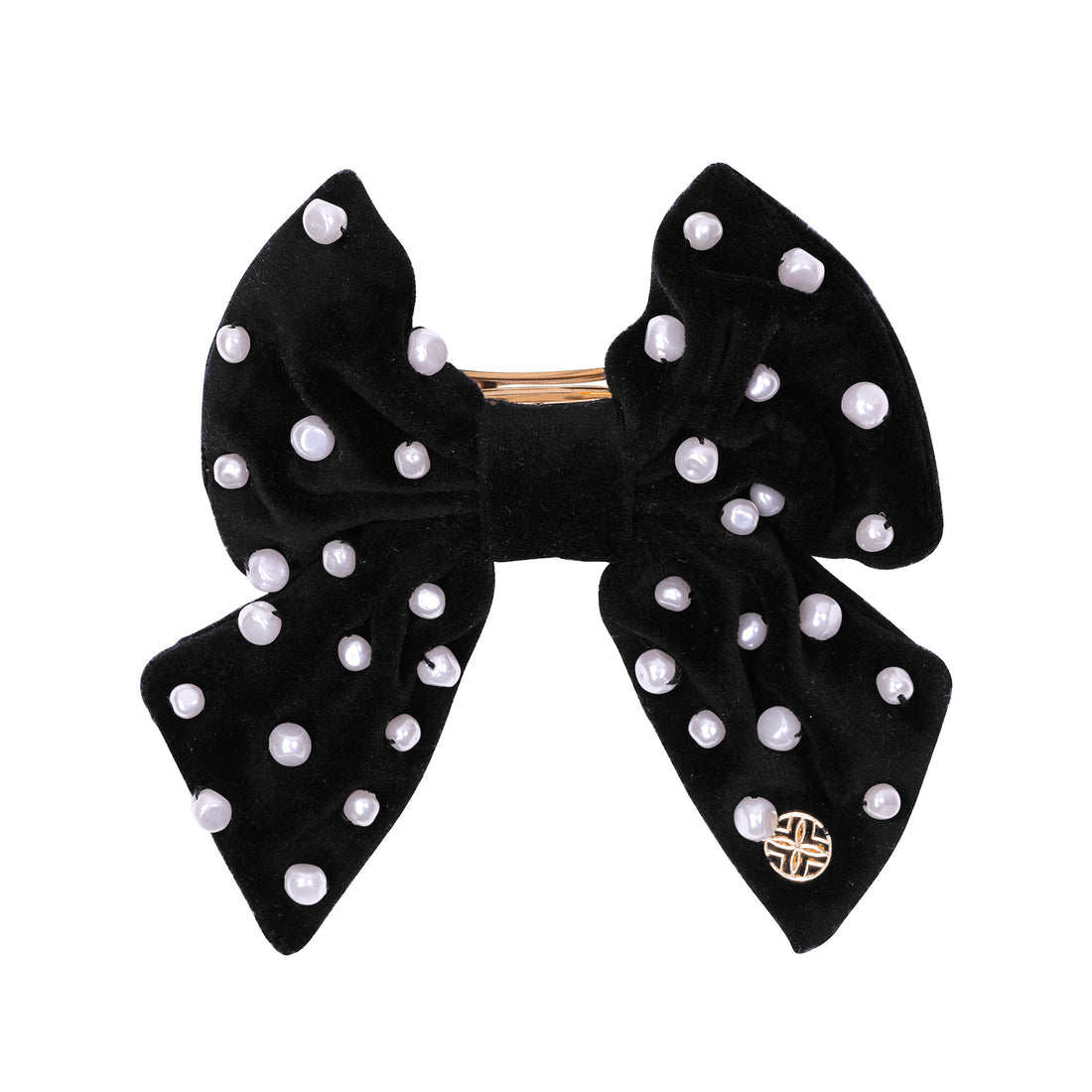 Lilly Pulitzer | Embellished Velvet Bow Barrett, Onyx