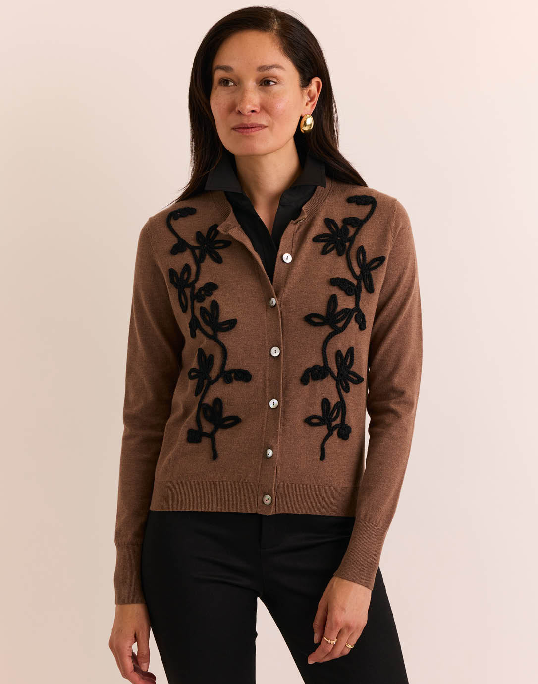 Long Sleeve Kaylee Embroidery Cardigan