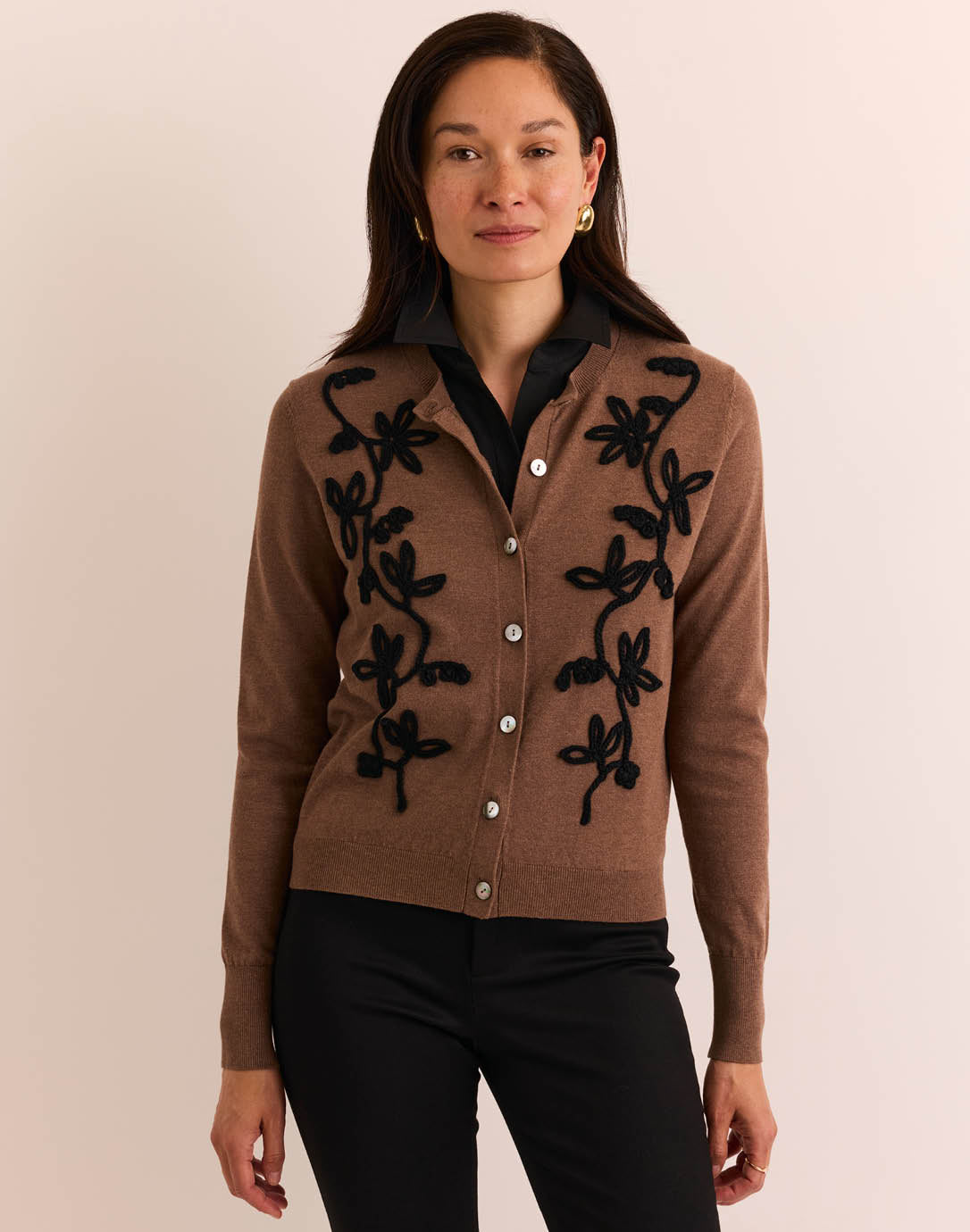 Long Sleeve Kaylee Embroidery Cardigan