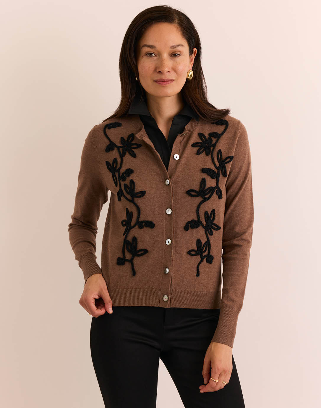 Long Sleeve Kaylee Embroidery Cardigan