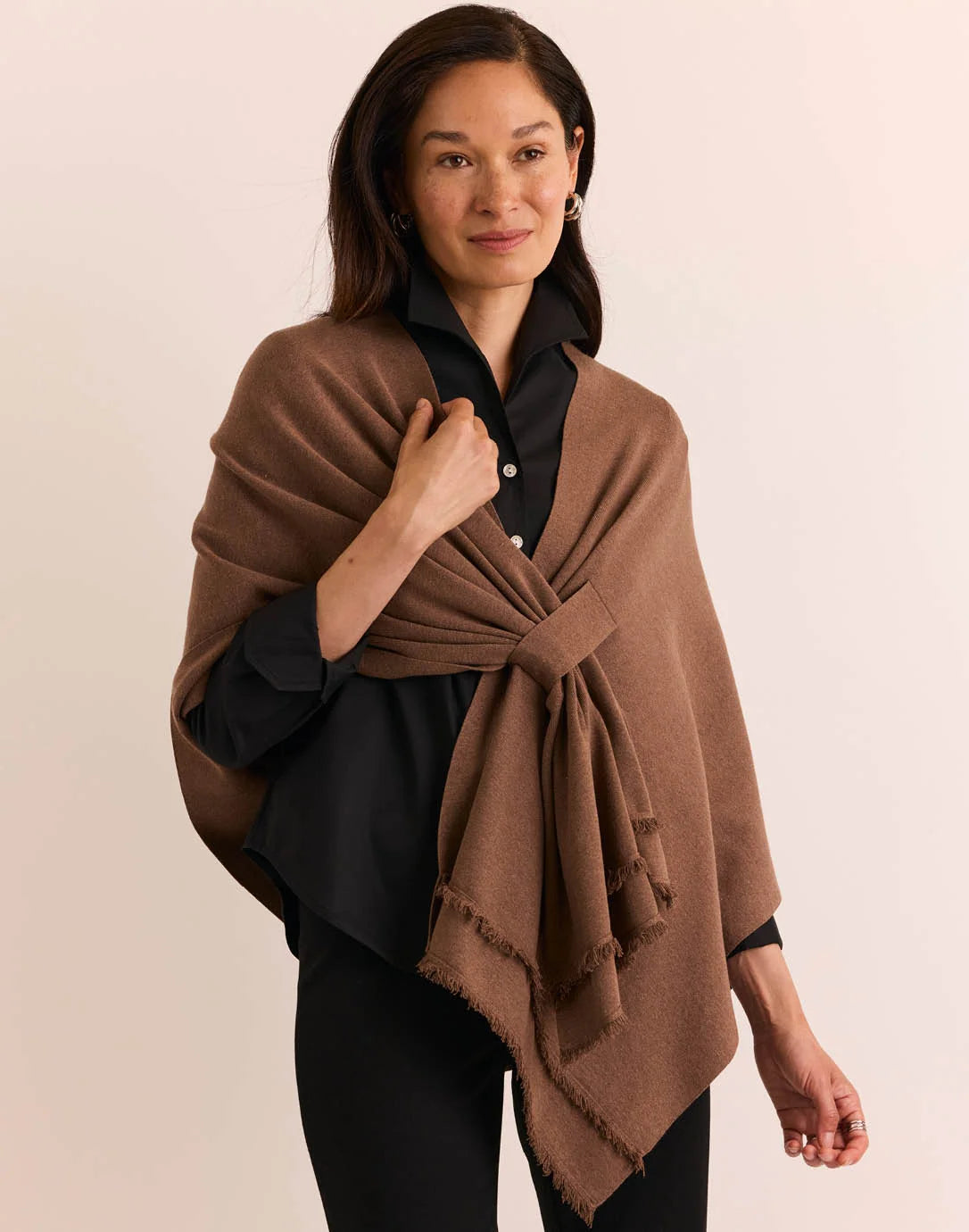 Mabel Tab Fringe Wrap
