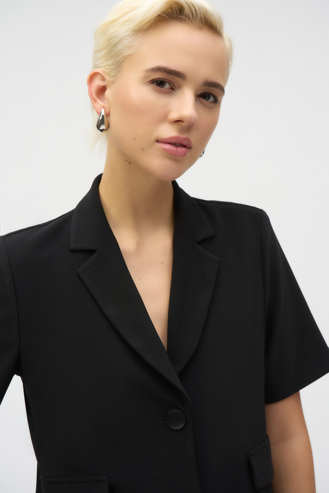 Joseph Ribkoff | Short Sleeve Blazer - Black