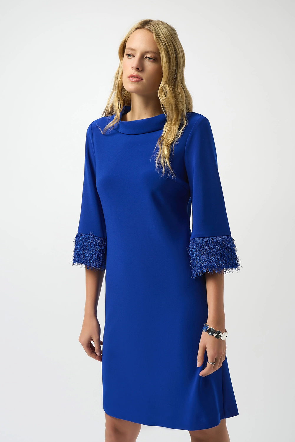 Joseph Ribkoff | Mini Shift Dress With Fringe