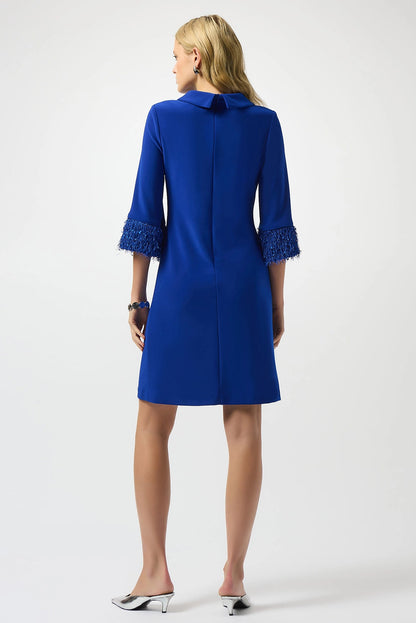Joseph Ribkoff | Mini Shift Dress With Fringe