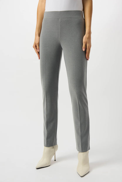 Joseph Ribkoff | Silky Knit Straight Leg Pant - Gray Melange