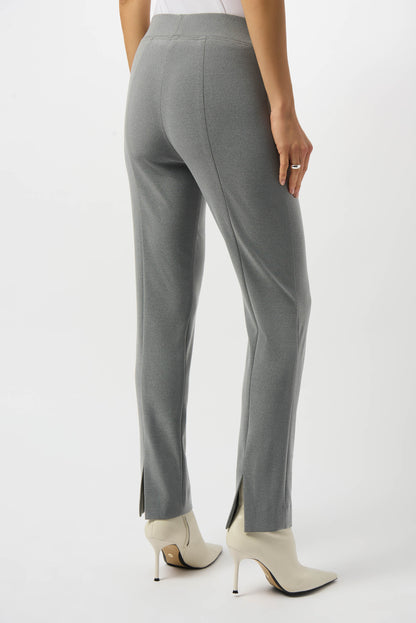 Joseph Ribkoff | Silky Knit Straight Leg Pant - Gray Melange