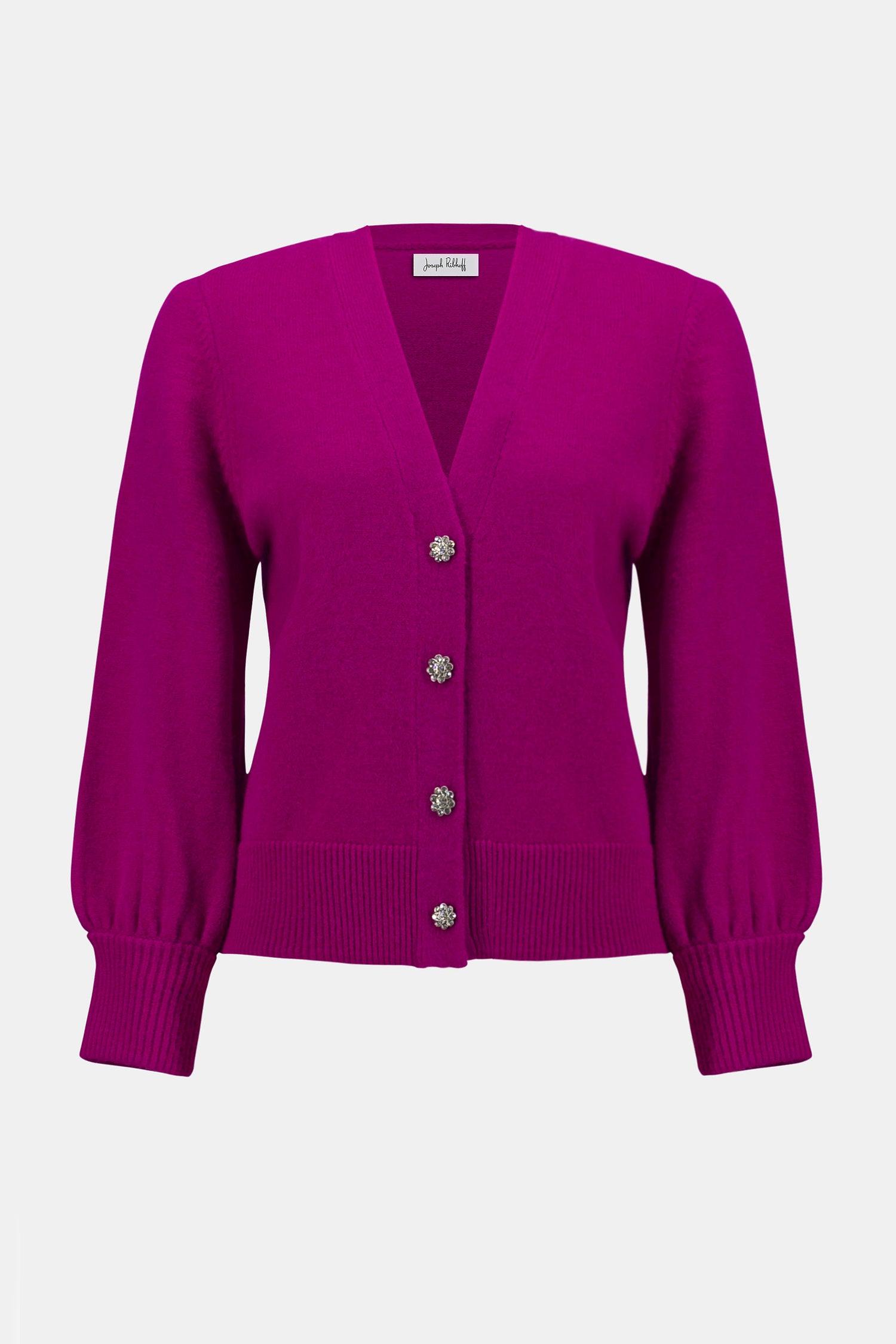 Joseph Ribkoff | Knit Cardigan with Puff Sleeves