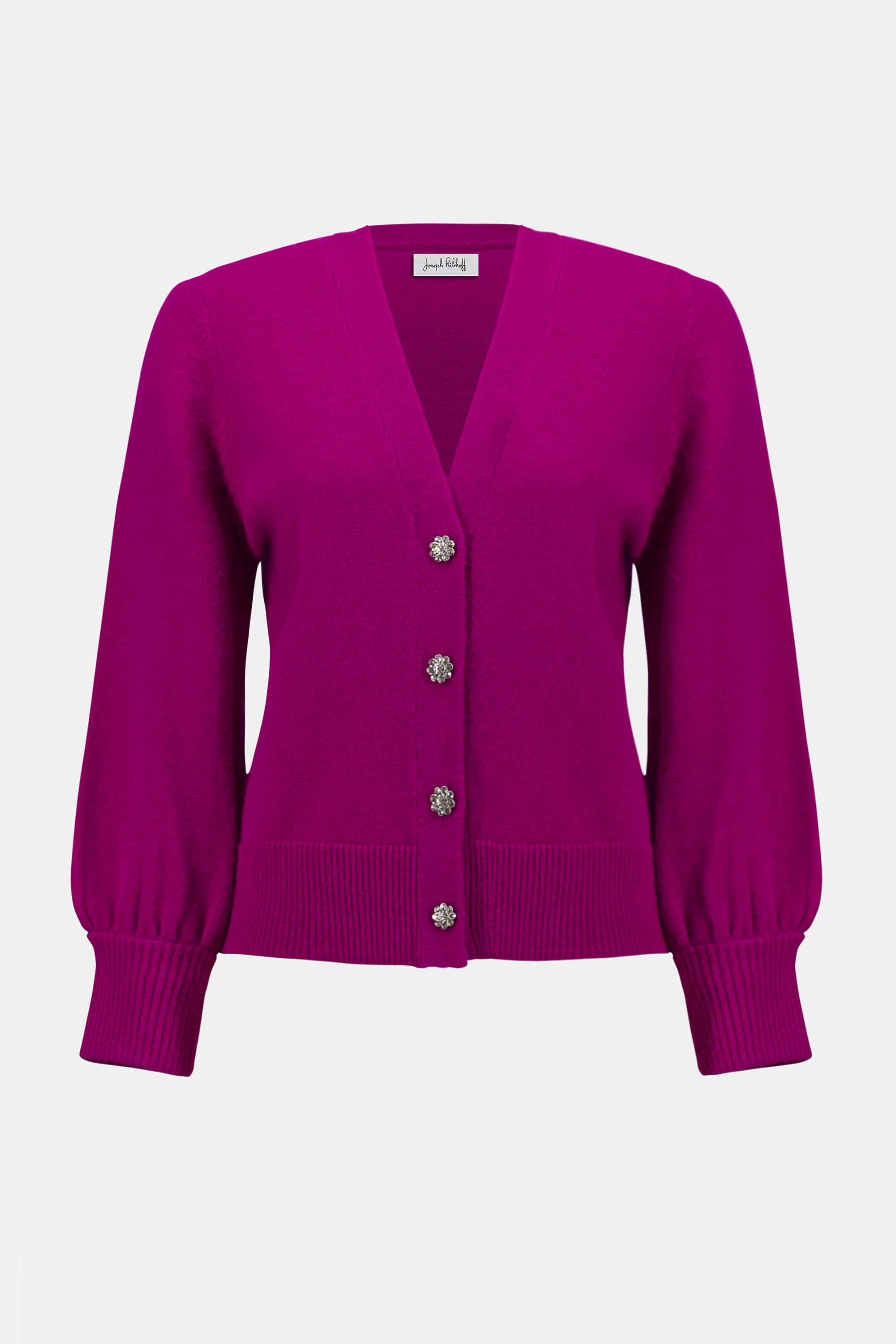Joseph Ribkoff | Knit Cardigan with Puff Sleeves