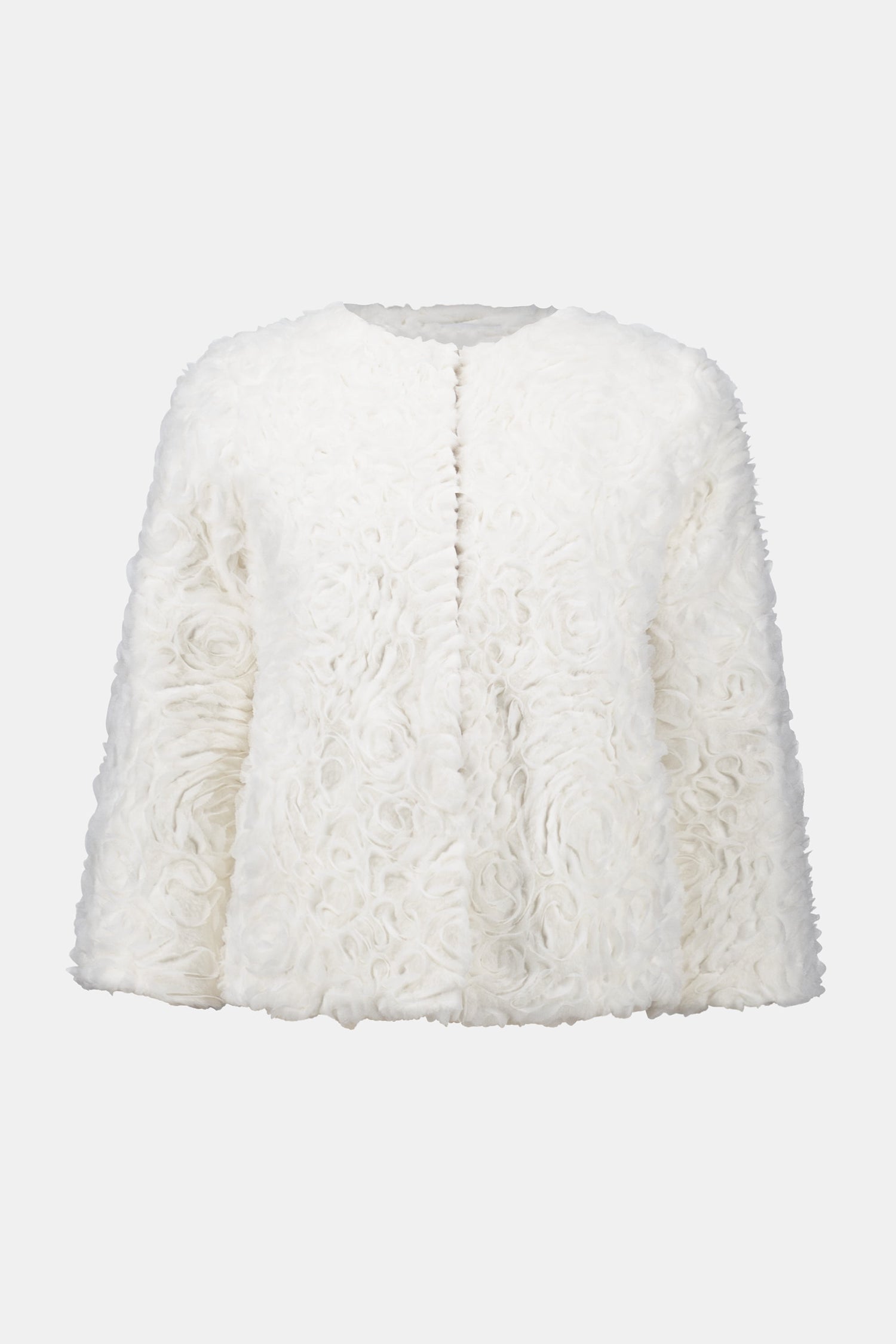 Joseph Ribkoff | Embroidered Faux Fur Jacket