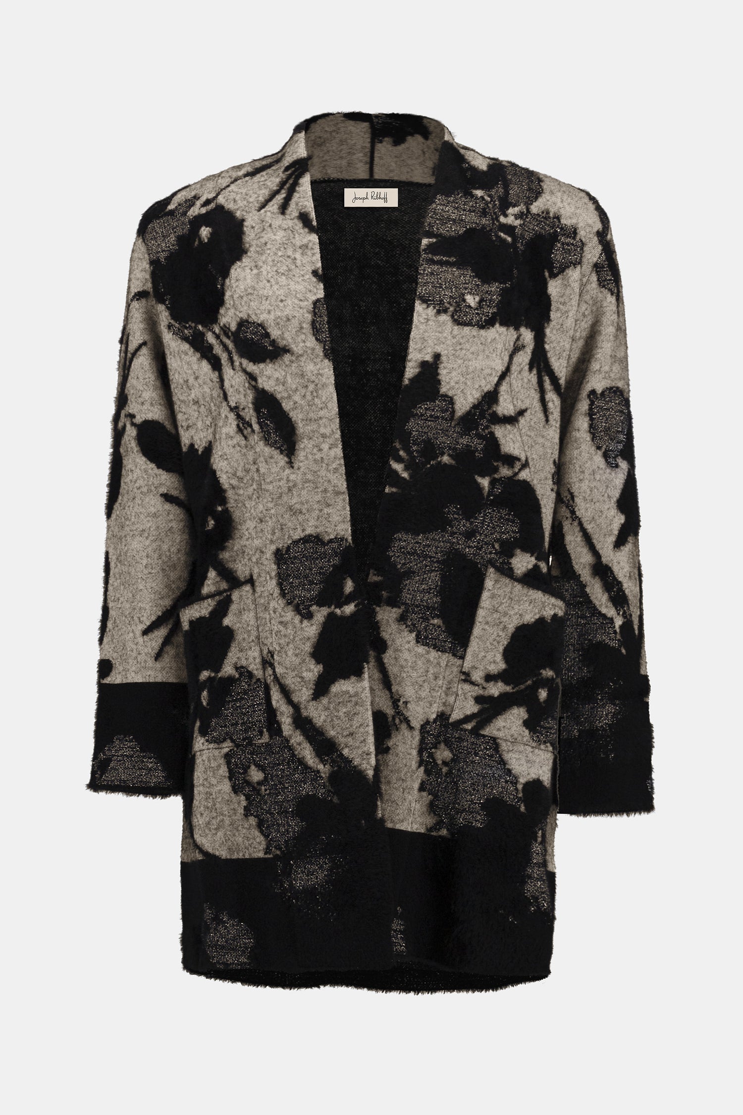 Joseph Ribkoff | Jacquard Long Knit Cardigan