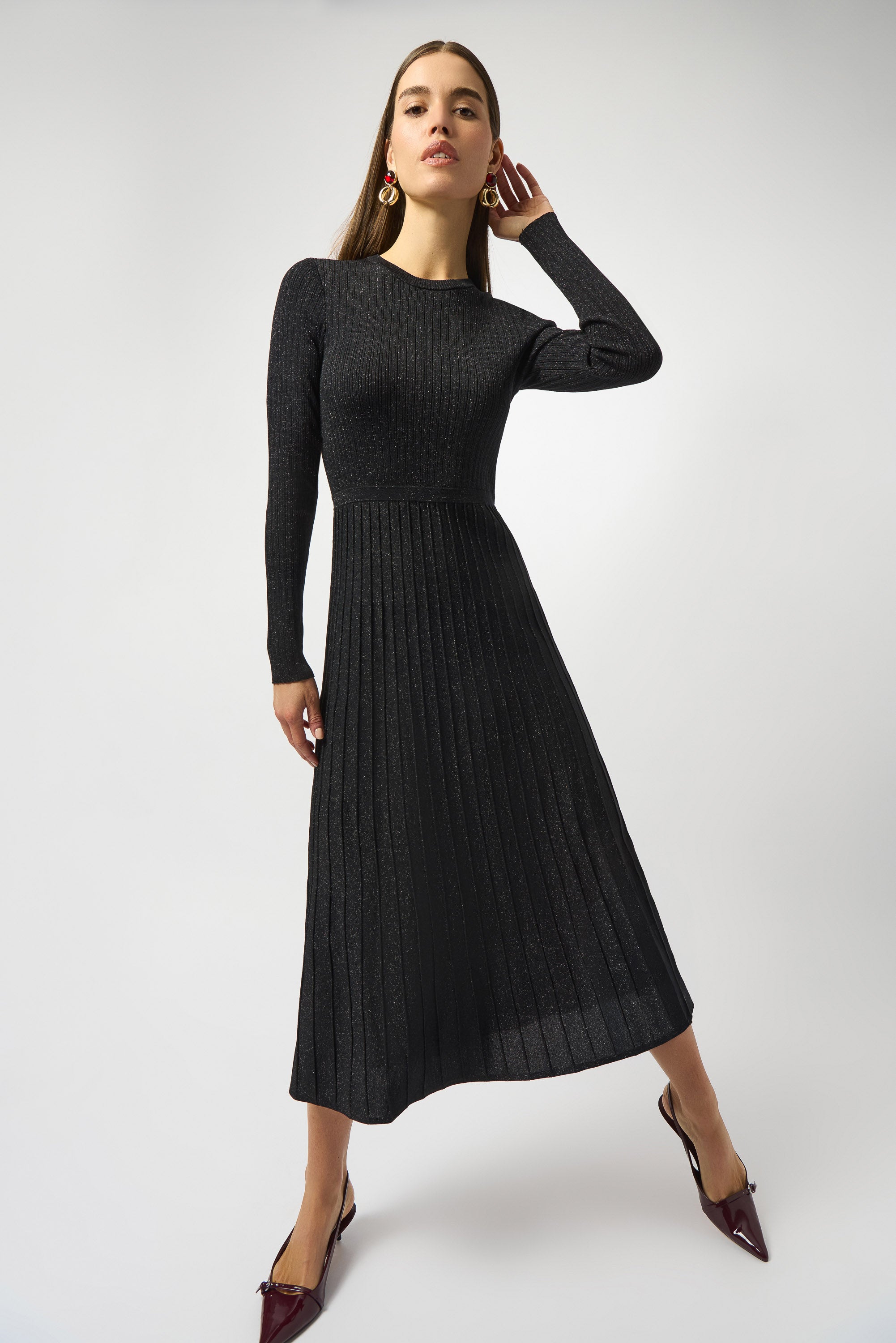 Knit Crew Neck Dress