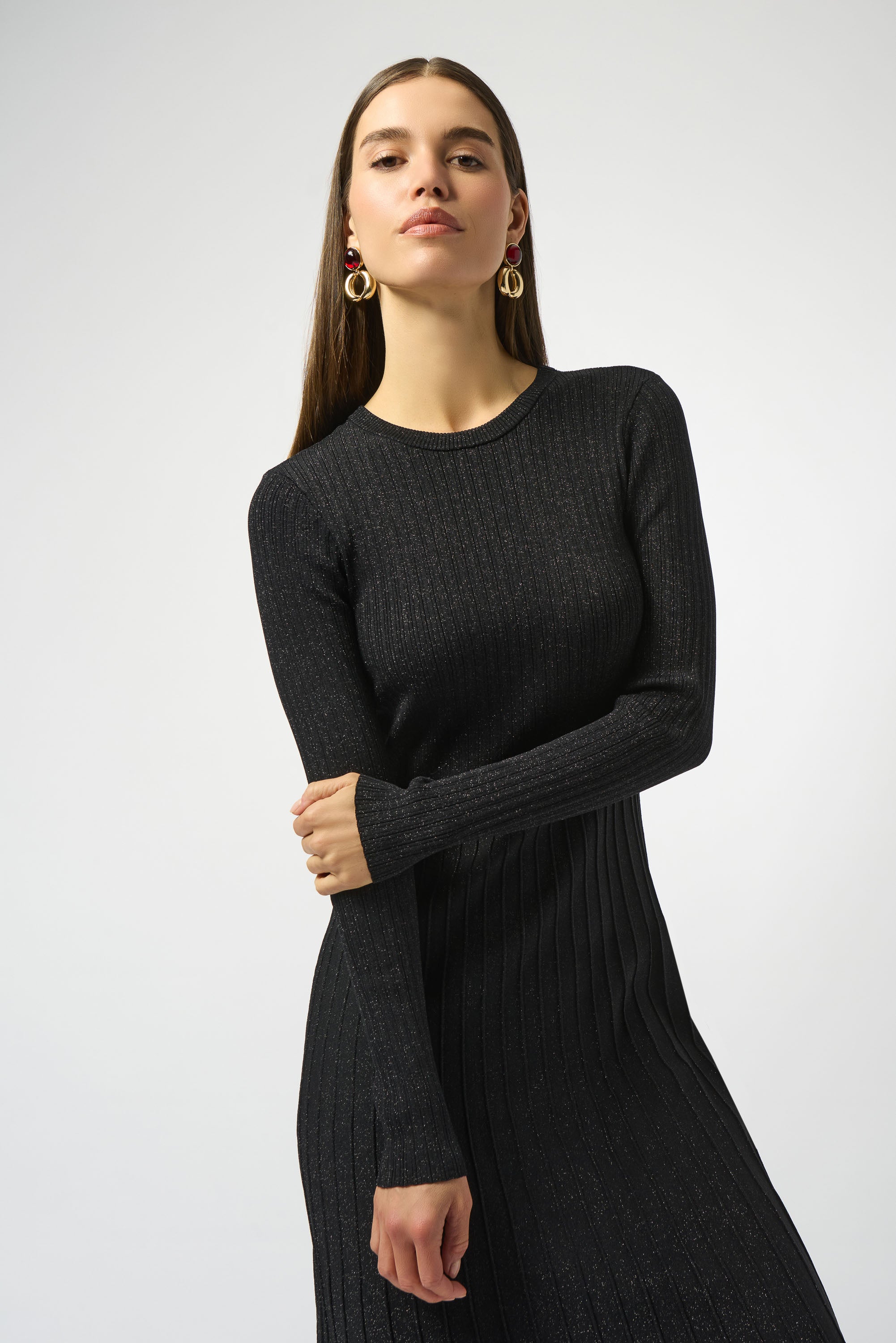 Joseph Ribkoff | Knit Crew Neck Dress