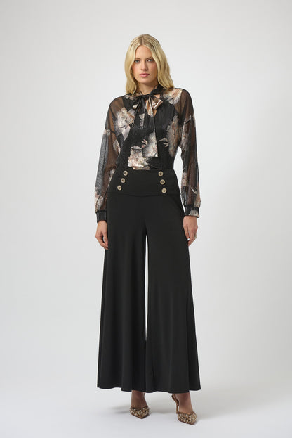 Joseph Ribkoff | Plisse Floral Top