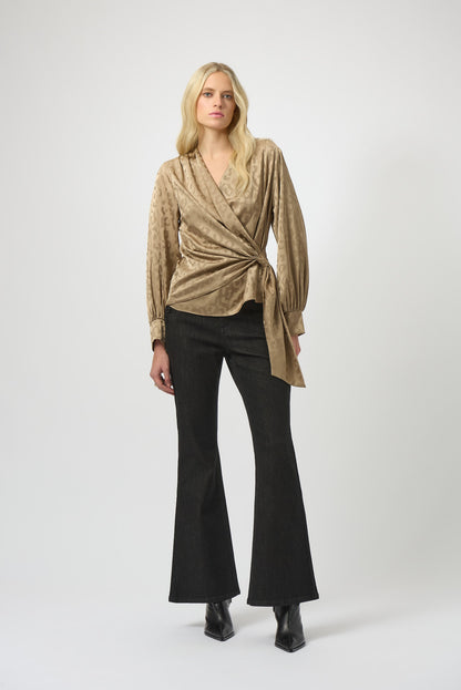 Joseph Ribkoff | Animal Print Wrap Top