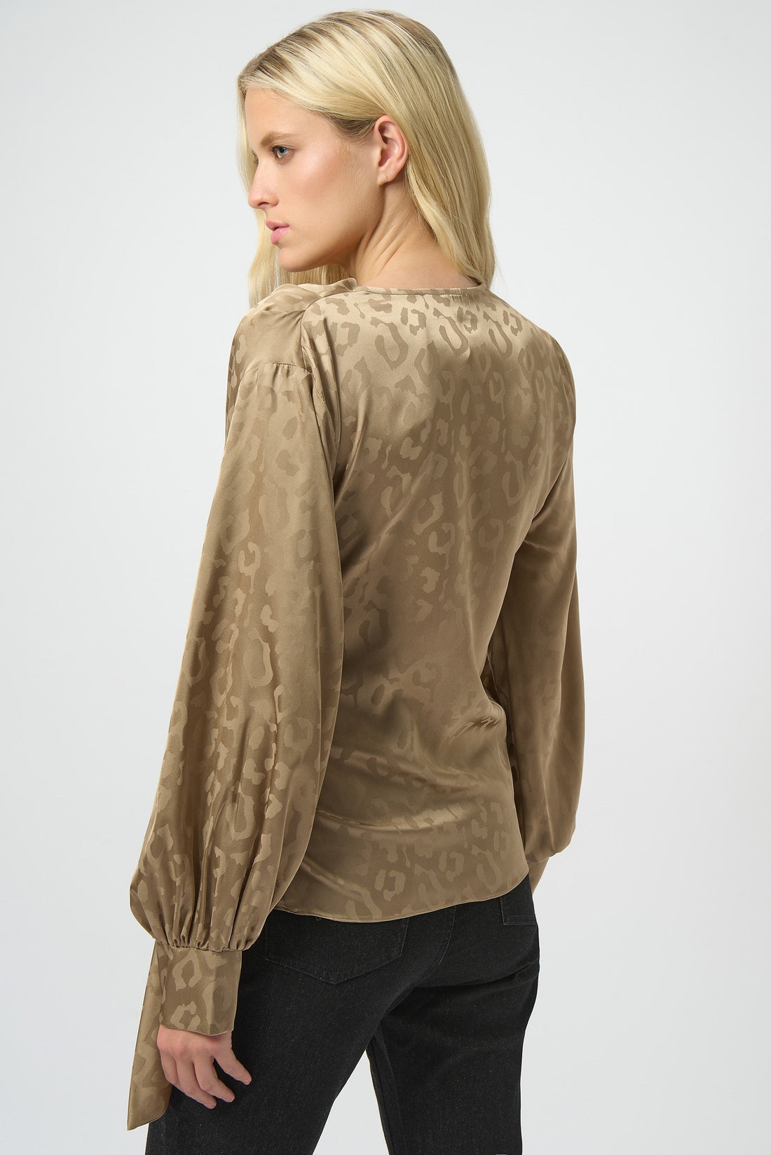 Joseph Ribkoff | Animal Print Wrap Top