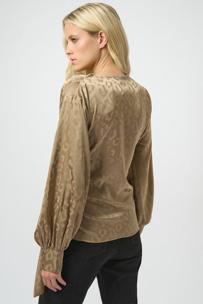 Joseph Ribkoff | Animal Print Wrap Top