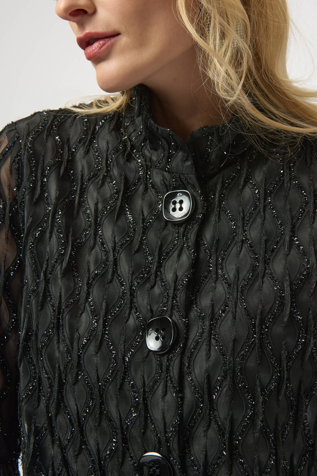 Joseph Ribkoff | Lurex Trapeze Jacket