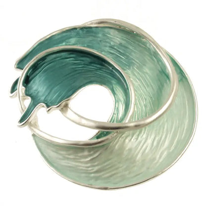 Origin Jewelry | Magnetic Ocean Wave Brooch