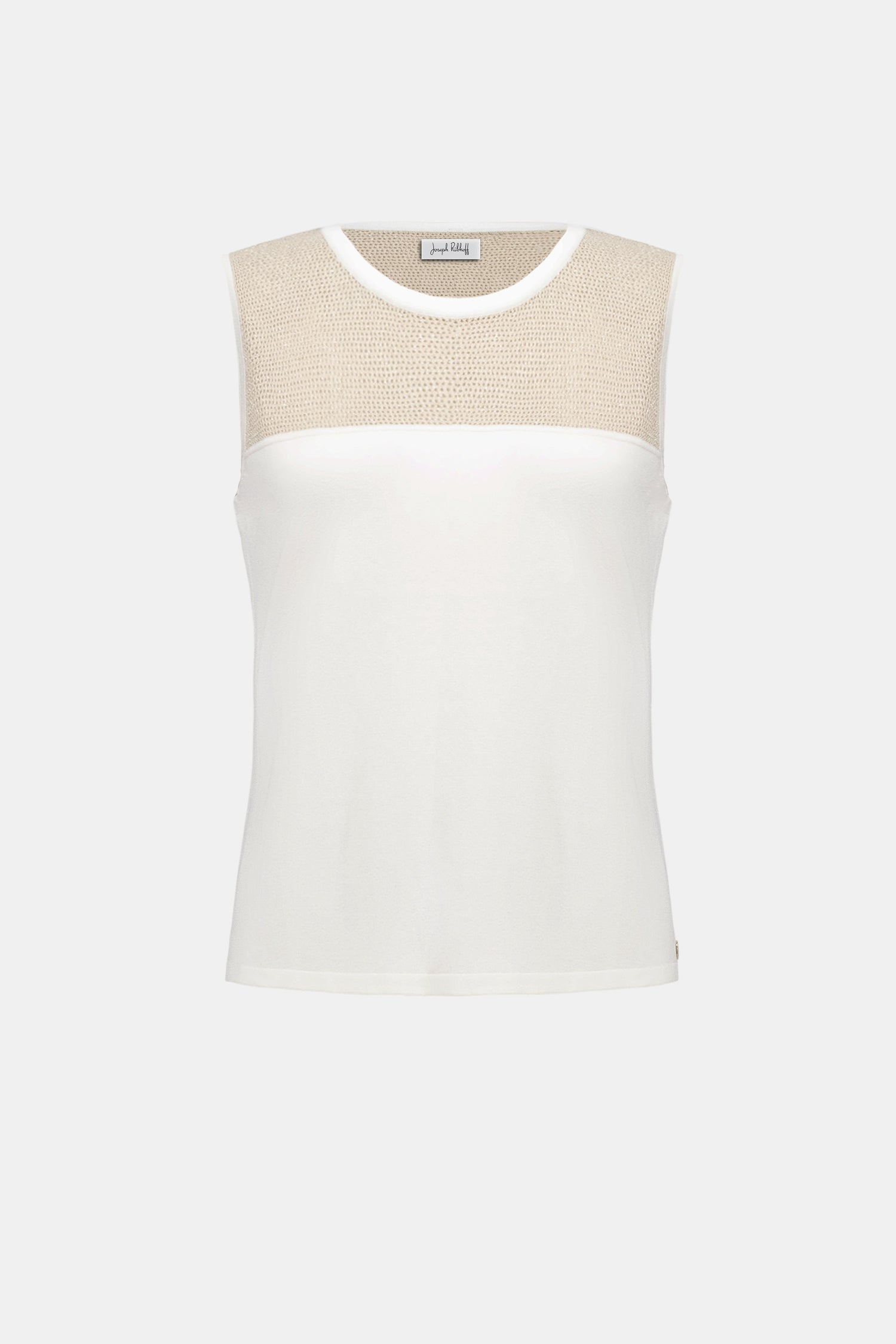 Crew Neck Sleeveless Pullover