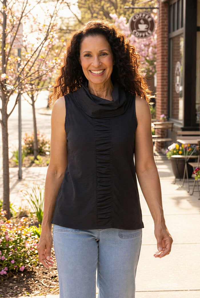 Cotton Pebble Panel Tunic