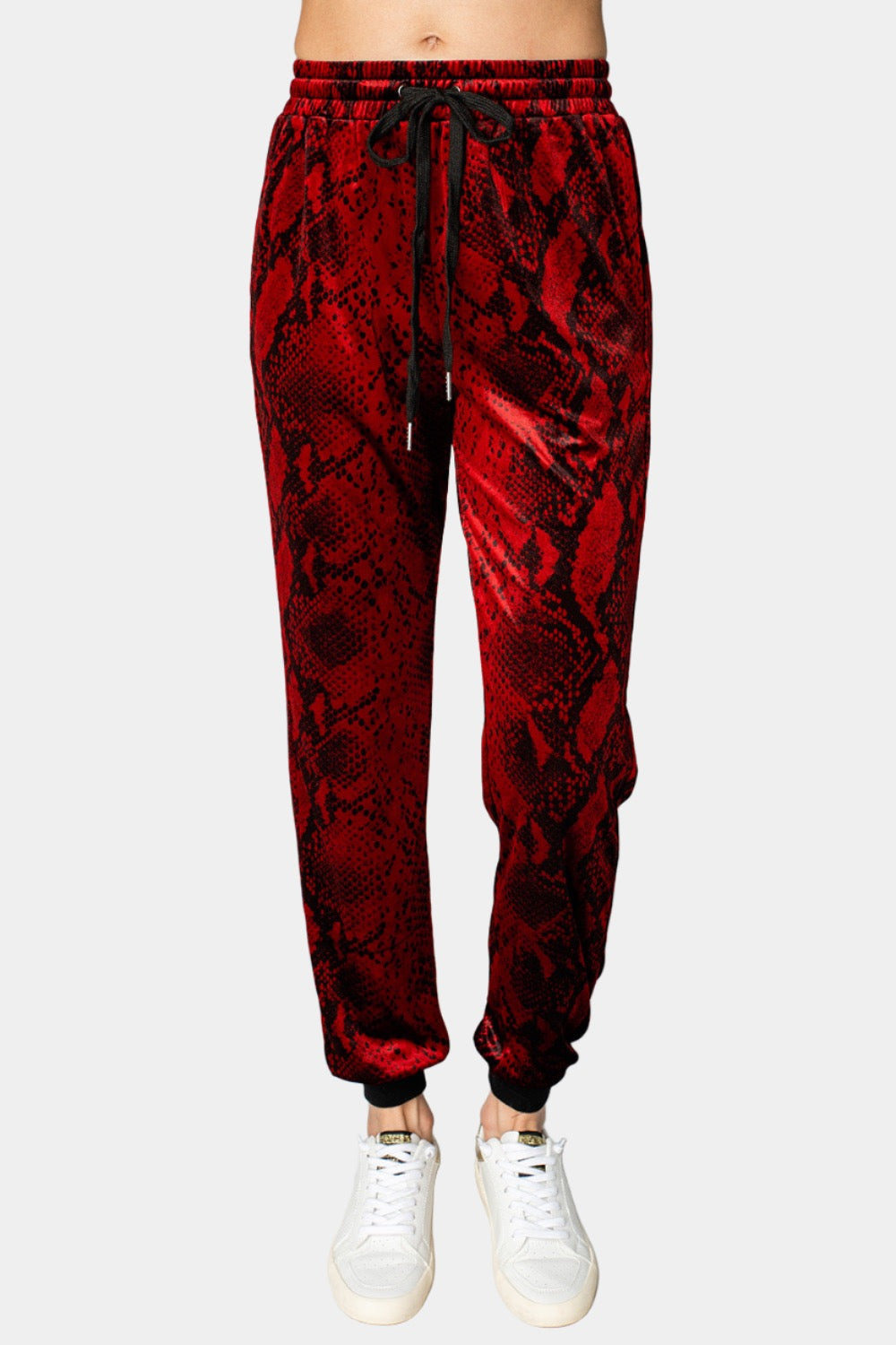 Meadow Velour Joggers - Lava Rock