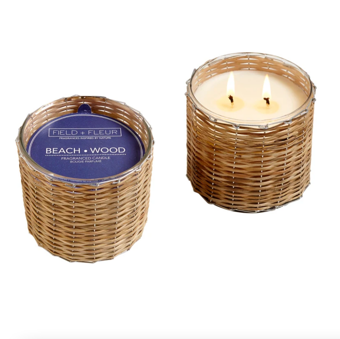 Field + Fleur | 2 Wick Candle Beach Wood