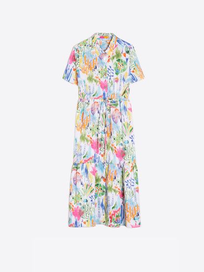 Vilagallo | Eveline Watercolor Marine Dress