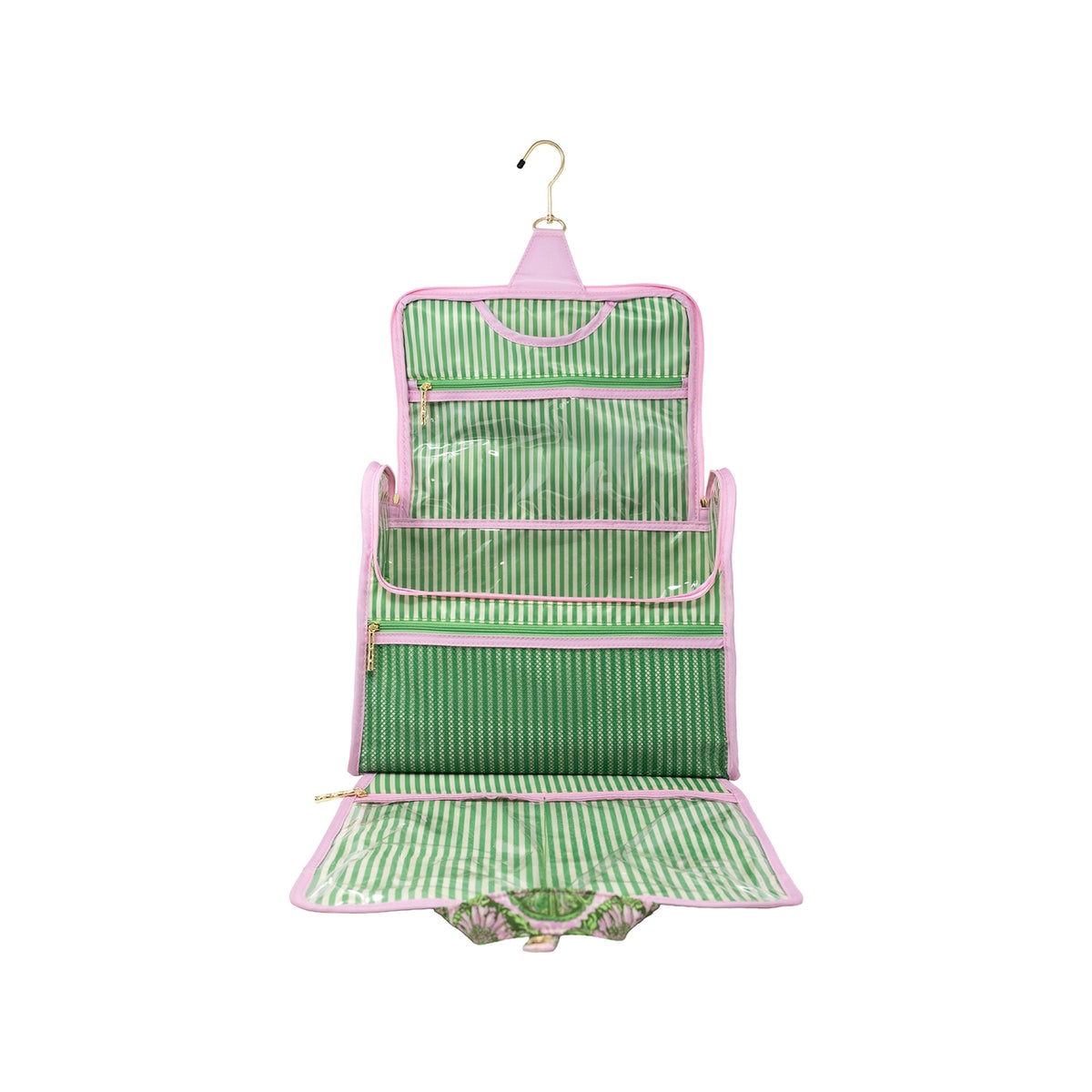 Hanging Toiletry Bag, Tropical Tiles