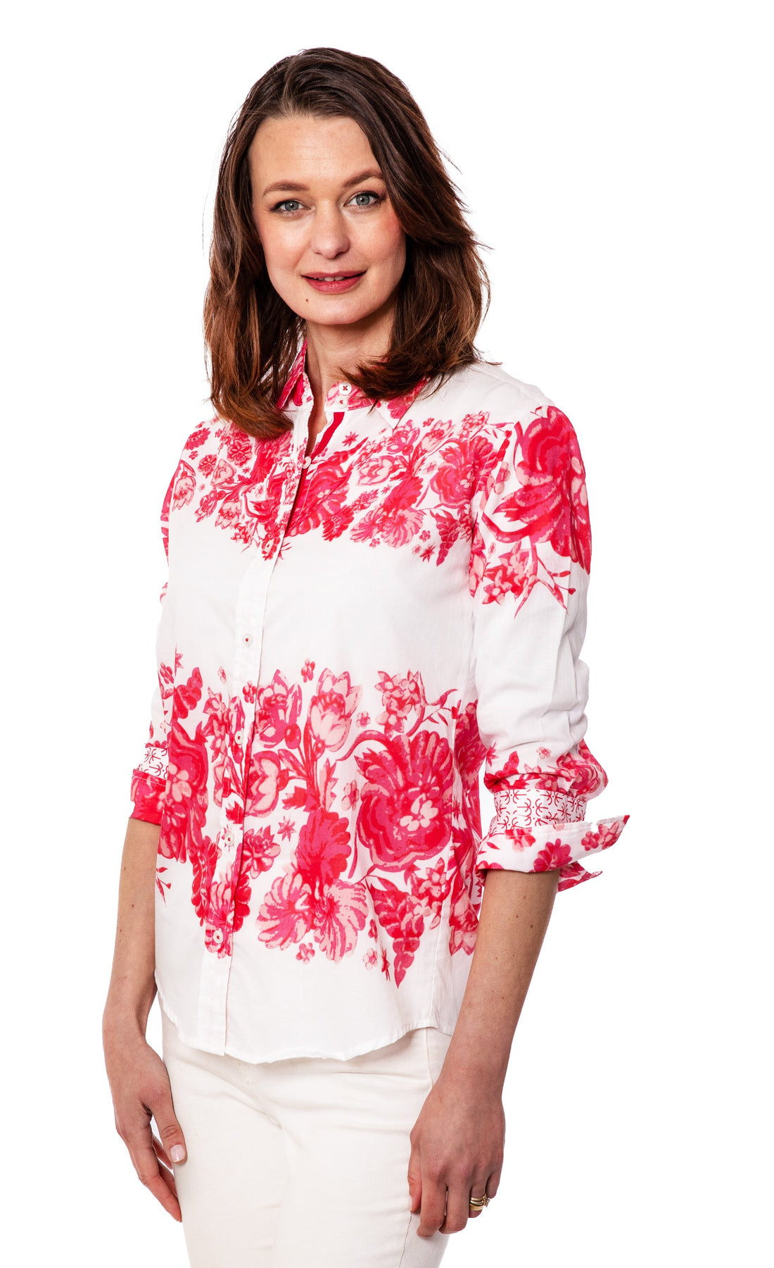 Rome 3/4 Sleeve Pink Floral