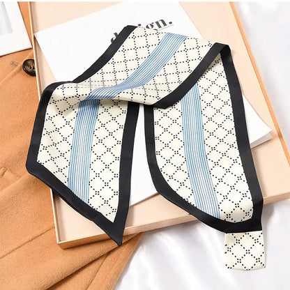 Winding River | Aqua Dotted Loop Scarf