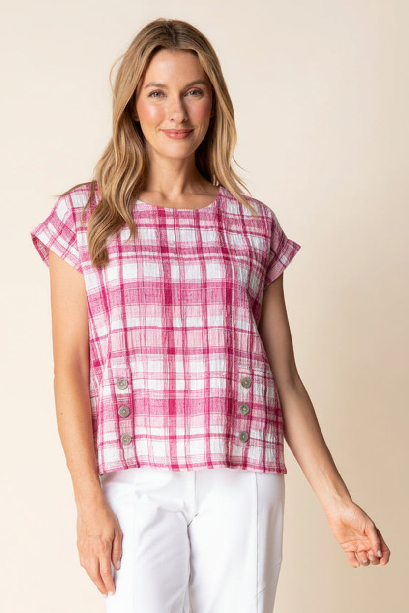 Blurred Plaid Harwich Pullover