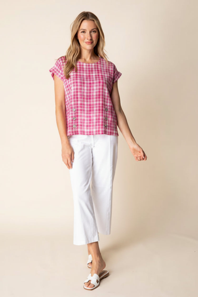 Blurred Plaid Harwich Pullover