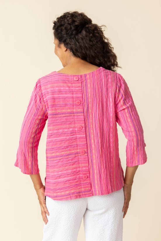 Habitat | Baja Weave Button Back Pullover