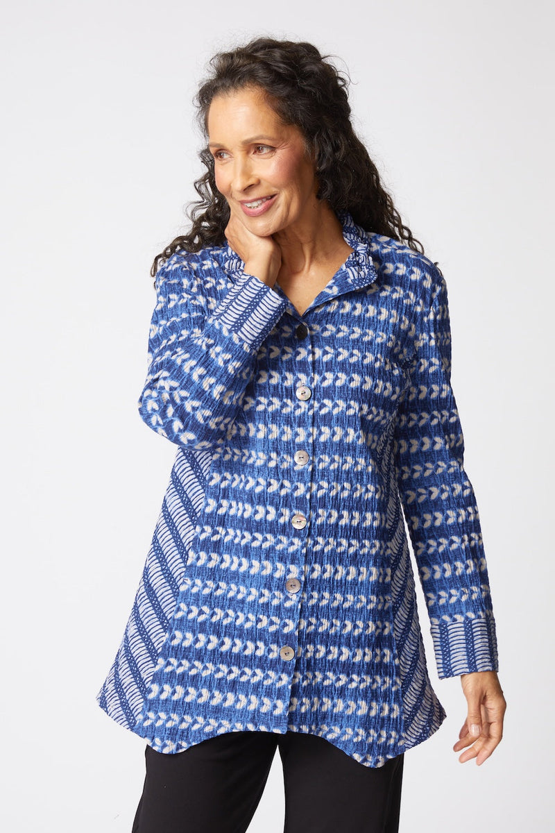 Habitat | Mixed Batiks Artist Swing Shirt - Navy