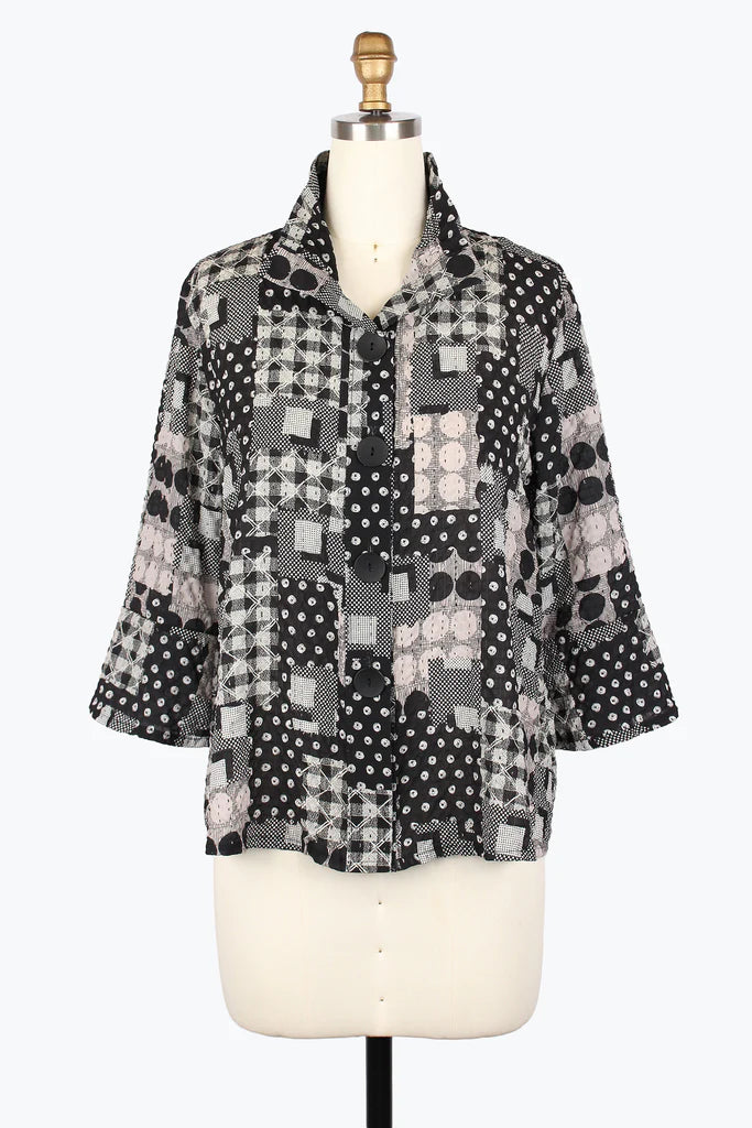 Damee | Seersucket Jacket with Dots