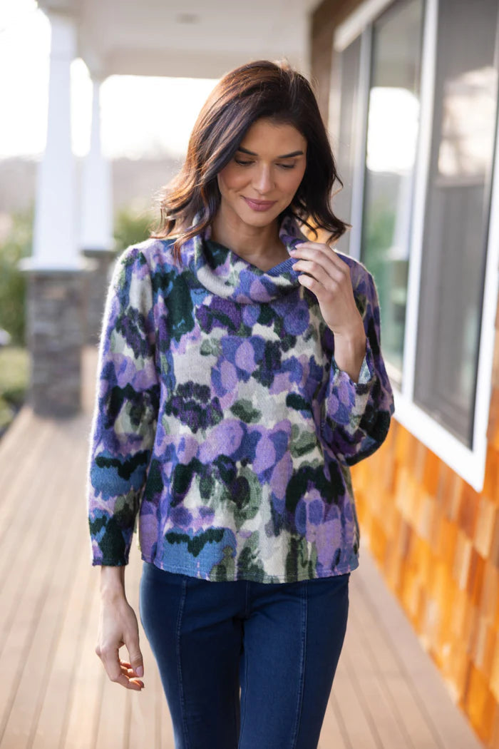 Habitat | Aspen Knit Brushstrokes Easy Cowl Pullover