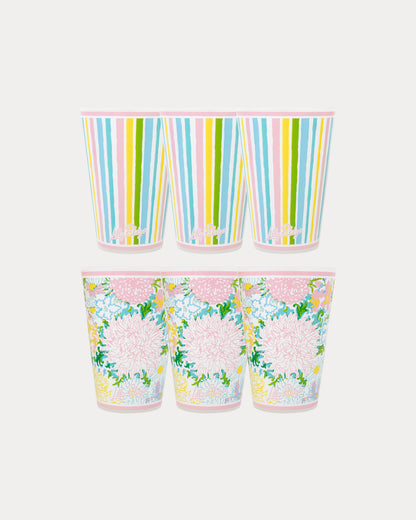 Pool Cup Set - Multi Lilly Garden Home