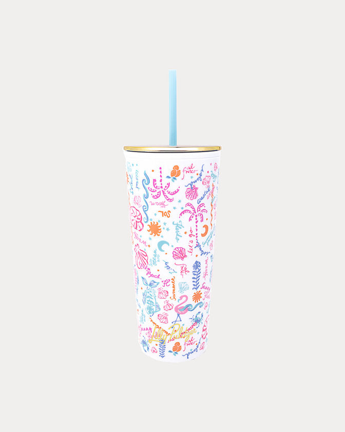 Lilly Pulitzer | Tumbler w/ Straw, Summer Serenade