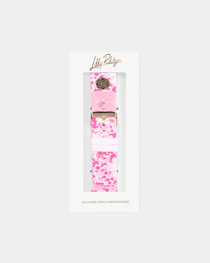 Silicone Apple Watch Band, Conch Shell Pink Burst of Joy