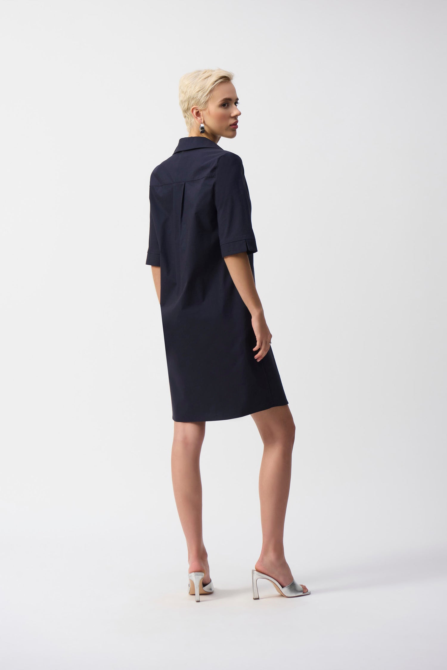 Joseph Ribkoff | Stretch Poplin Trapeze Dress - Midnight Blue