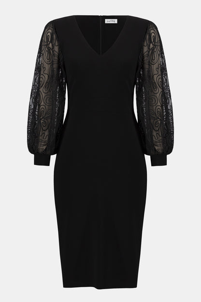 Joseph Ribkoff | Knit &amp; Mesh Sheath Dress