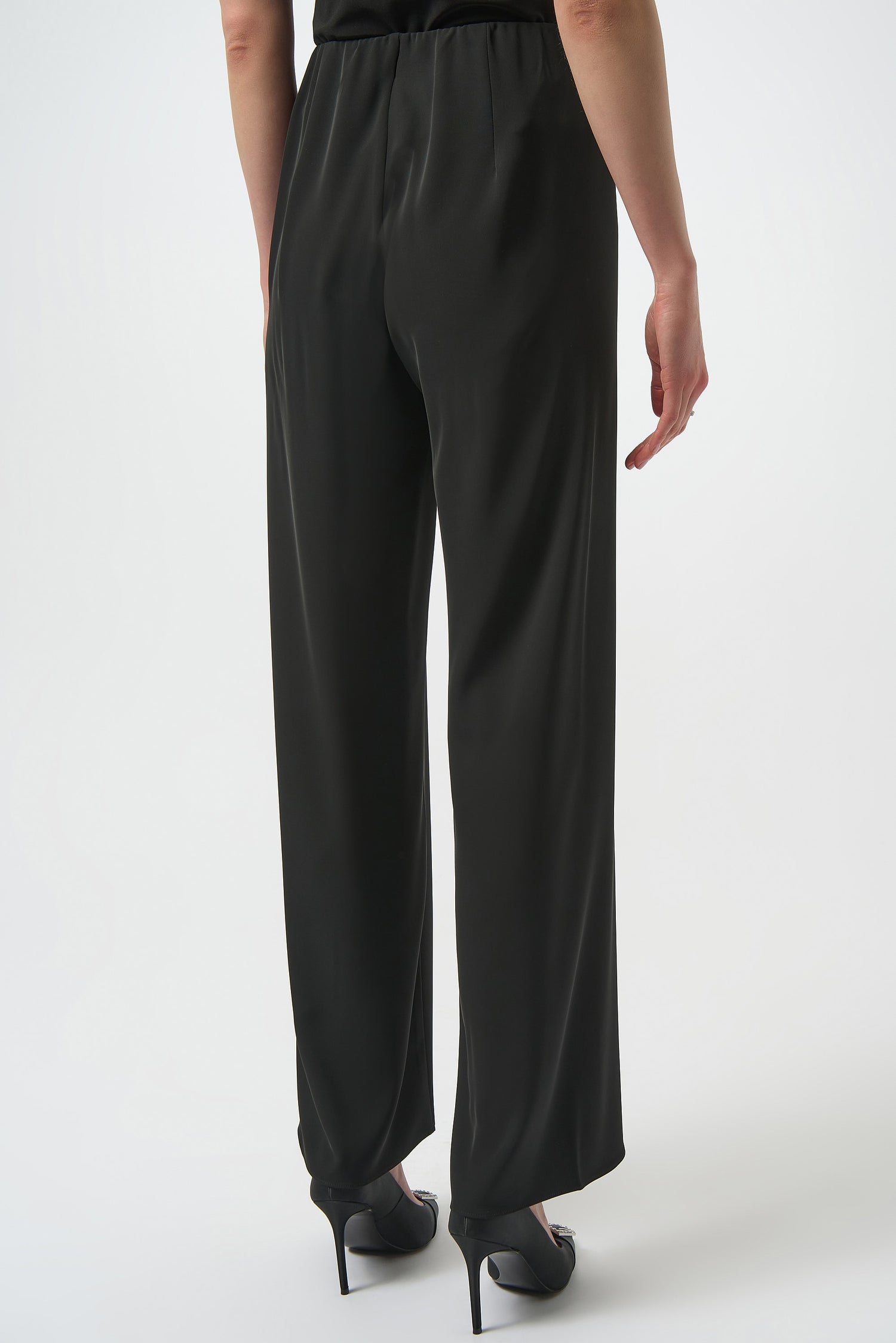 Joseph Ribkoff | Wide Leg Pull-on Pants - Black