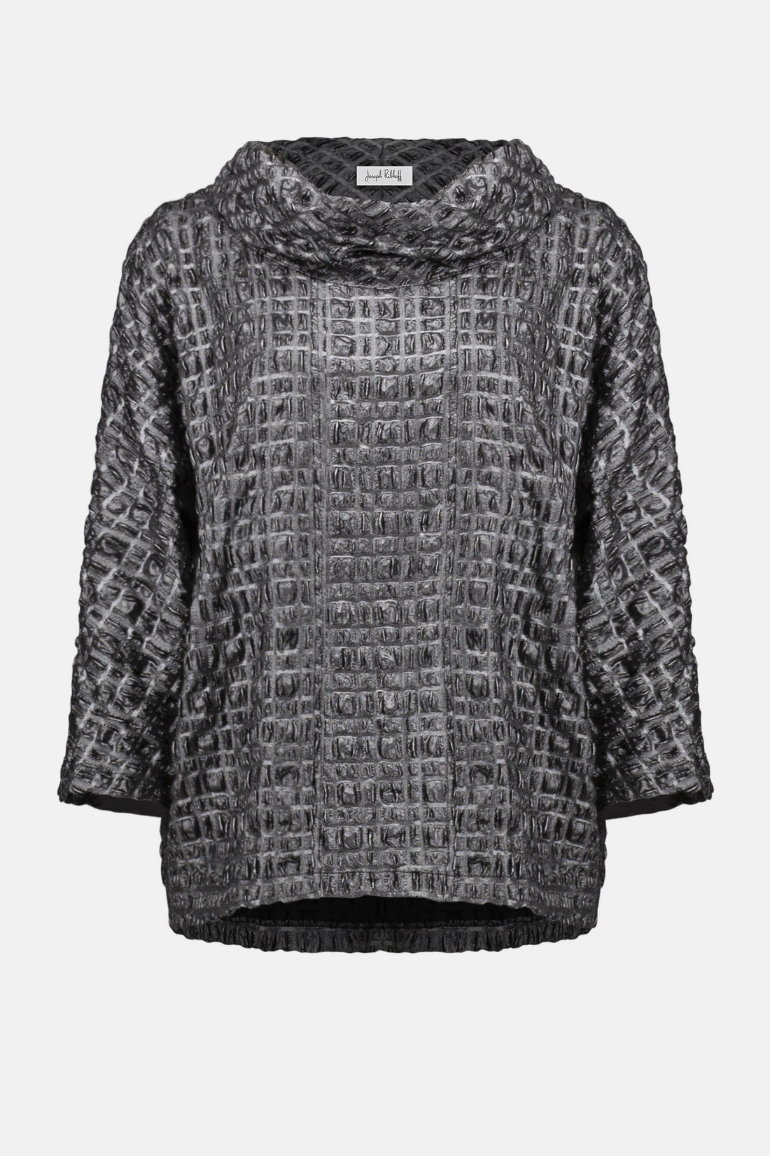 Joseph Ribkoff | Foiled Jacquard Boxy Top