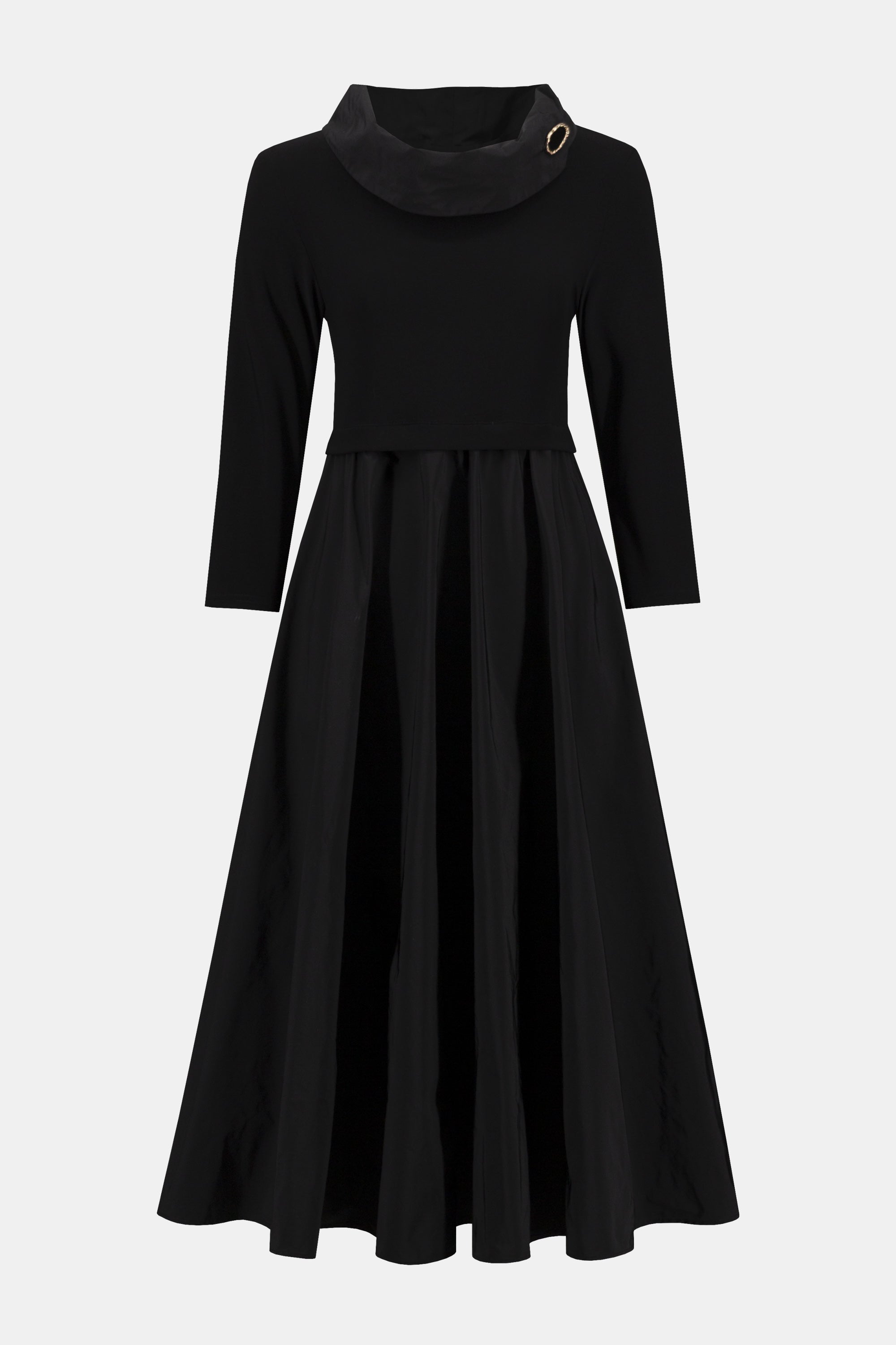 Knit and Taffeta Dress