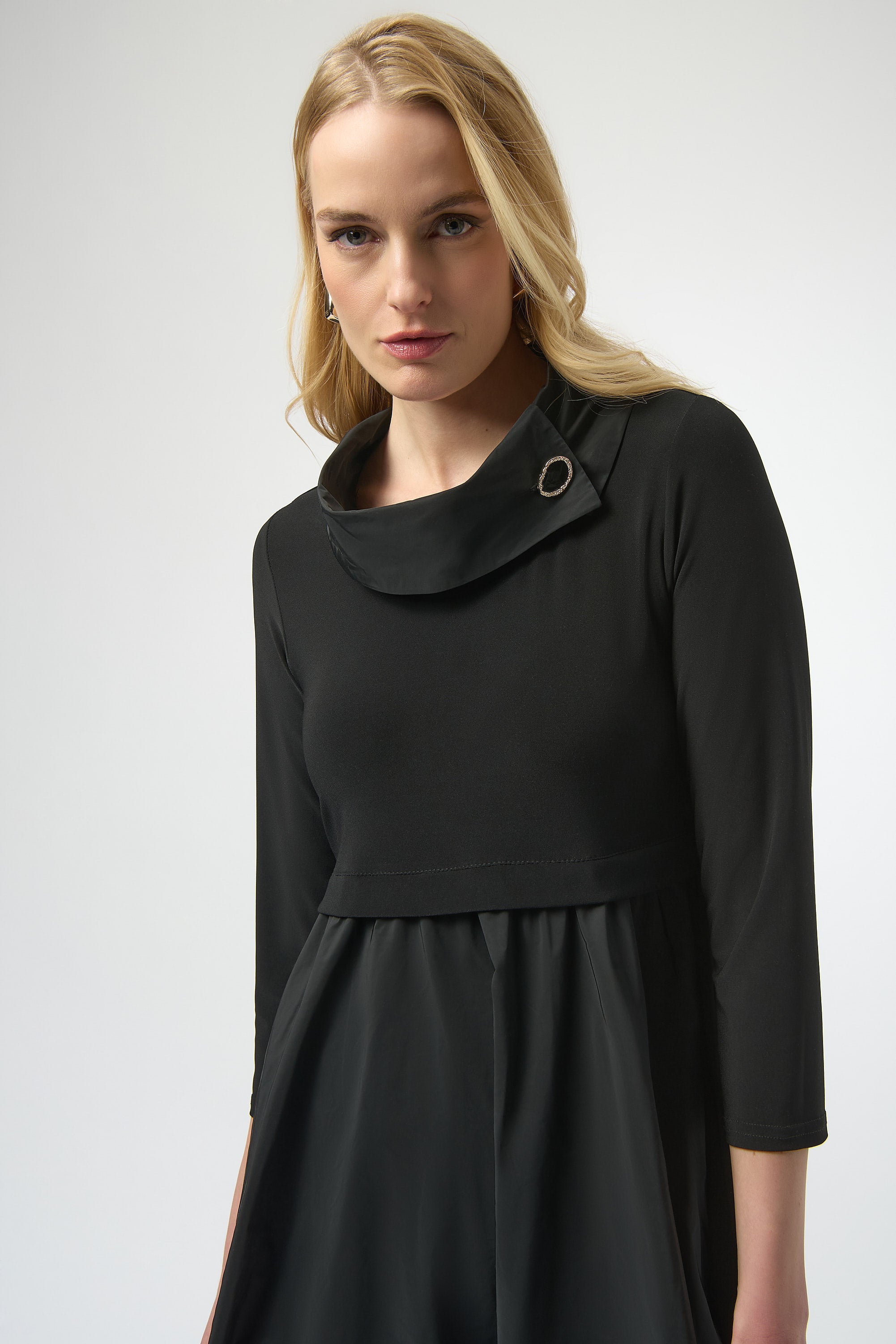 Knit and Taffeta Dress