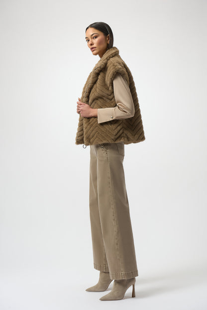 Joseph Ribkoff | Faux Fur Vest - Mink